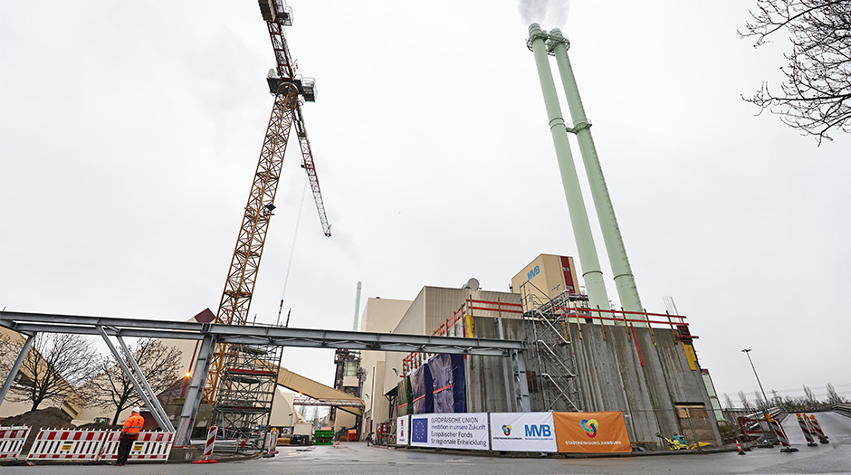 Baustelle mit Krahn