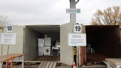 Annahme Elektroschrott auf dem Recyclinghof
