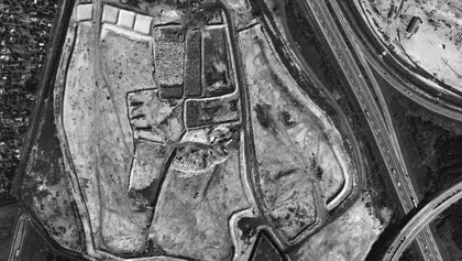 Luftbild der Deponie Georgswerder von 1971, BUKEA