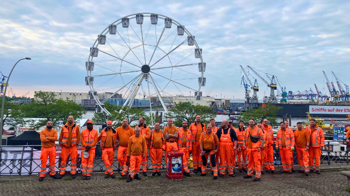 #TeamOrange auf dem Hafengeburtstag #TeamOrange auf dem Hafengeburtstag