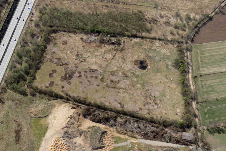 Luftbild des Deponiegeländes