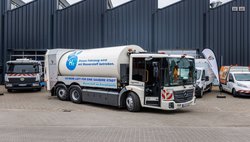 Müllfahrzeug mit Wasserstoffantrieb