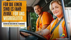 Stellenanzeigenmotiv Berufskraftfahrerin