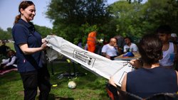 Waste Watcherin beim Clean Schnack