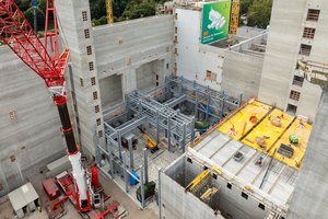 Drohnenaufnahme vom Kesselgerüst