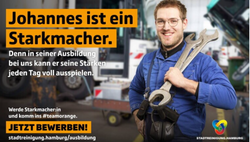 Stellenanzeigenmotiv Kfz-Mechatroniker:in