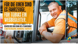 Stellenanzeigenmotiv Kraftfahrerin