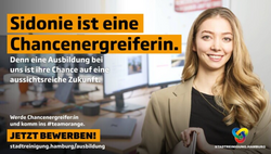 Stellenanzeigenmotiv Ausbildung zur Bürokauffrau in Teilzeit