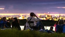 Besucher bei der Sternschnuppennacht im vergangenen Jahr