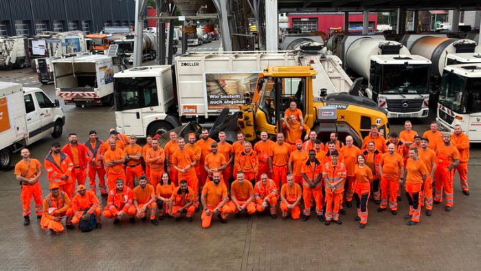Gruppenbild #Team Orange zum Schlagermove
