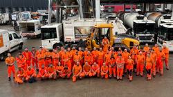 Gruppenbild #Team Orange zum Schlagermove
