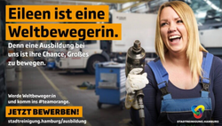 Stellenanzeigenmotiv Ausbildung Mechatroniker:in