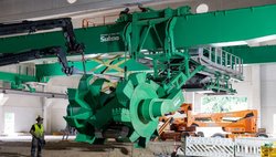 Das Schaufelrad für die neue Rottehalle