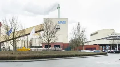 Gebäude der Müllverwertungs-Anlage von außen